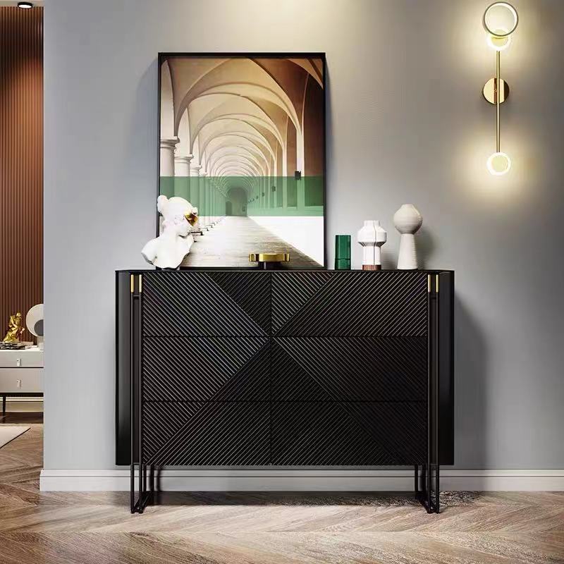 Pistoia Black Solid Wood Dresser 47.24"D