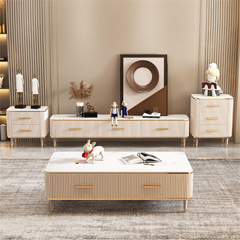 Calabria Khaki Marble Coffee Table 51.18"D