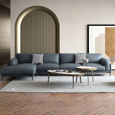 Brescia Slate Coffee Tables 43.31''D+21.65''D