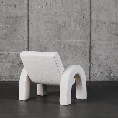 Palerm White Balcony Lounge Chair 33.07''D