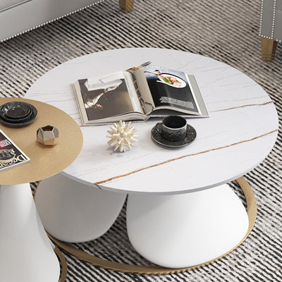 Brescia  Solid Wood Coffee Table 31.3''D+17.71''D