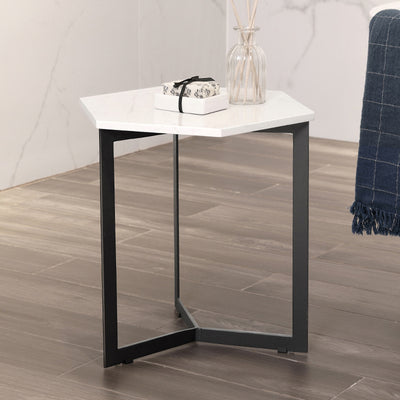 Brescia Marble Side Table 18.11''D