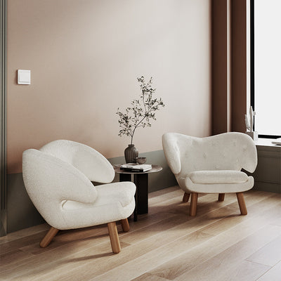 Palerm Lamb Velvet Leisure Chair 32''
