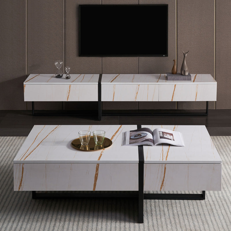 Orte White Melamine Coffee Table 51.18"D