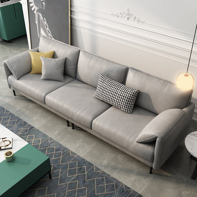 Forli Leather + Wood Sofas and Loveseats 81''