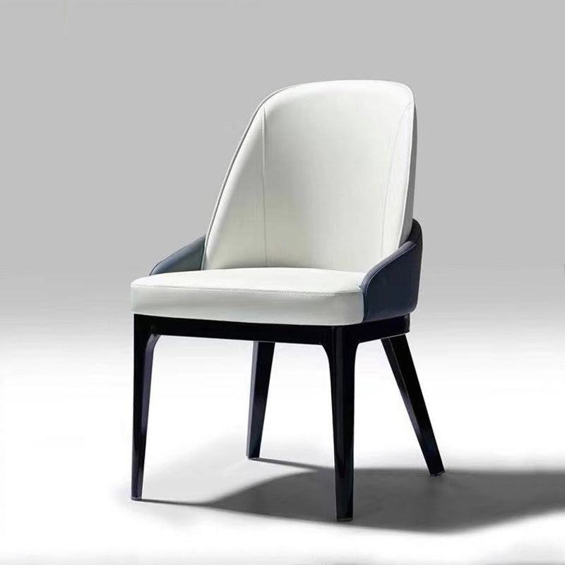 Pomezia White Dining Chairs 21.65"D (with 2 chairs)