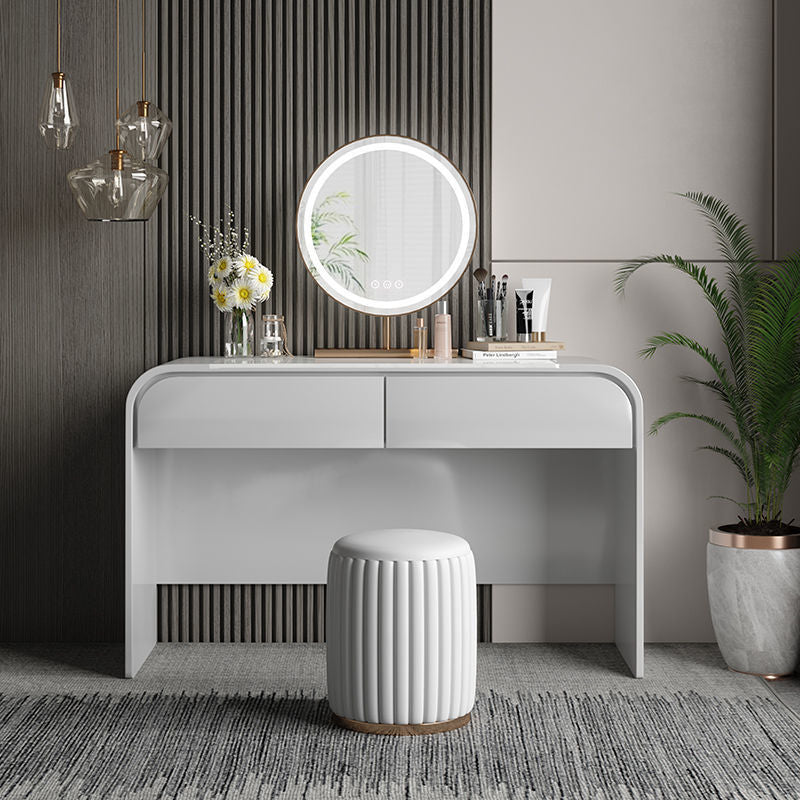 Imperia Beige Leather Makeup Vanities 39.37"D