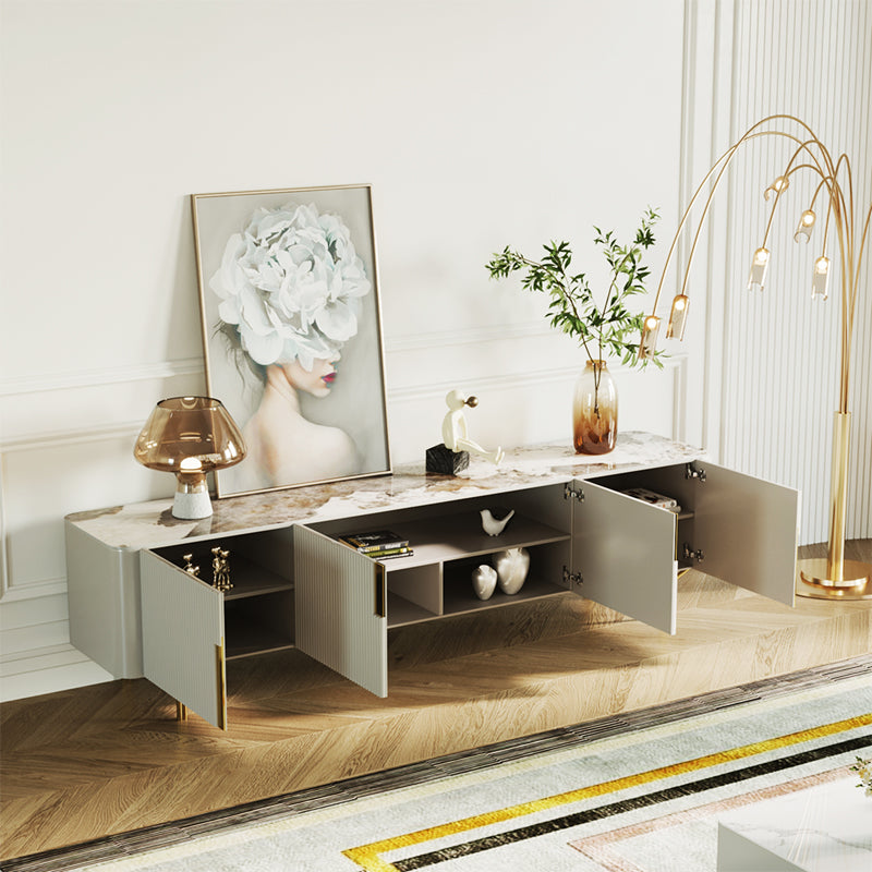 Saronno Beige Slate TV Stand 70.87"D 
