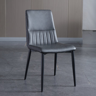 Garda Grey PU Leather Dining Chairs 20.07''D