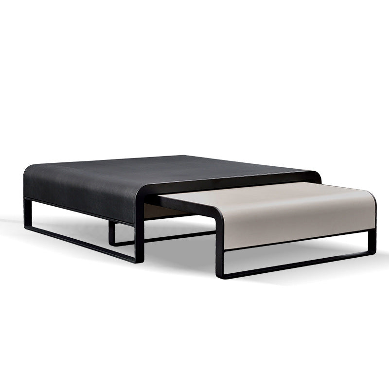 Bergamo Carbon Steel Coffee Tables 39.37"D+31.49"D