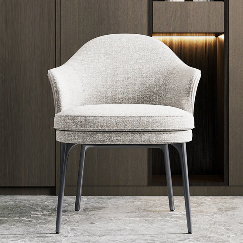 Pomezia Black  Linen Dining Chairs 25.19"D (with 2 chairs)