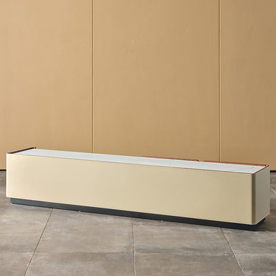 Bologna Saddle Leather TV Stands 78.74"D