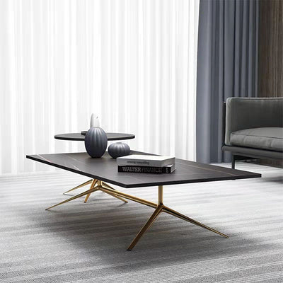 Bergamo  Slate Coffee Tables 47.24''D+23.62''D