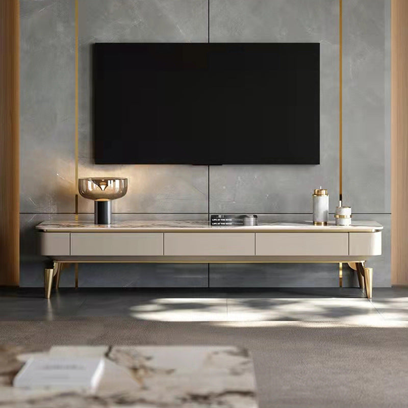 Faenza White Slate TV Stand 78.74"D