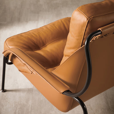 Capri Leather Lounge Chair 27.56''D