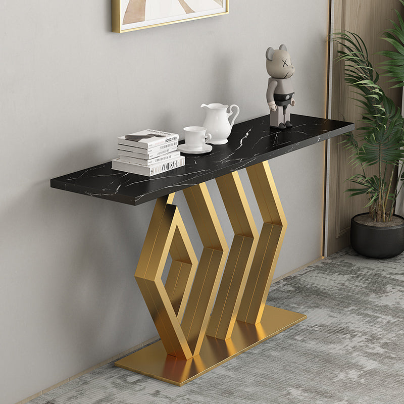  Sarcedo White Marble Console Table 47.24"D