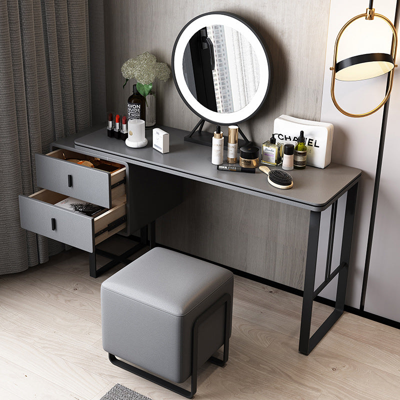 Formia Beige Solid Wood Makeup Vanities 47.24"D