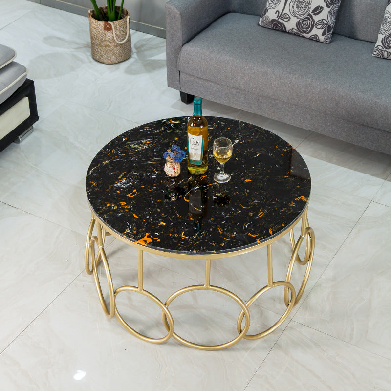 Bologna Black Marble Coffee Table 31.49"D