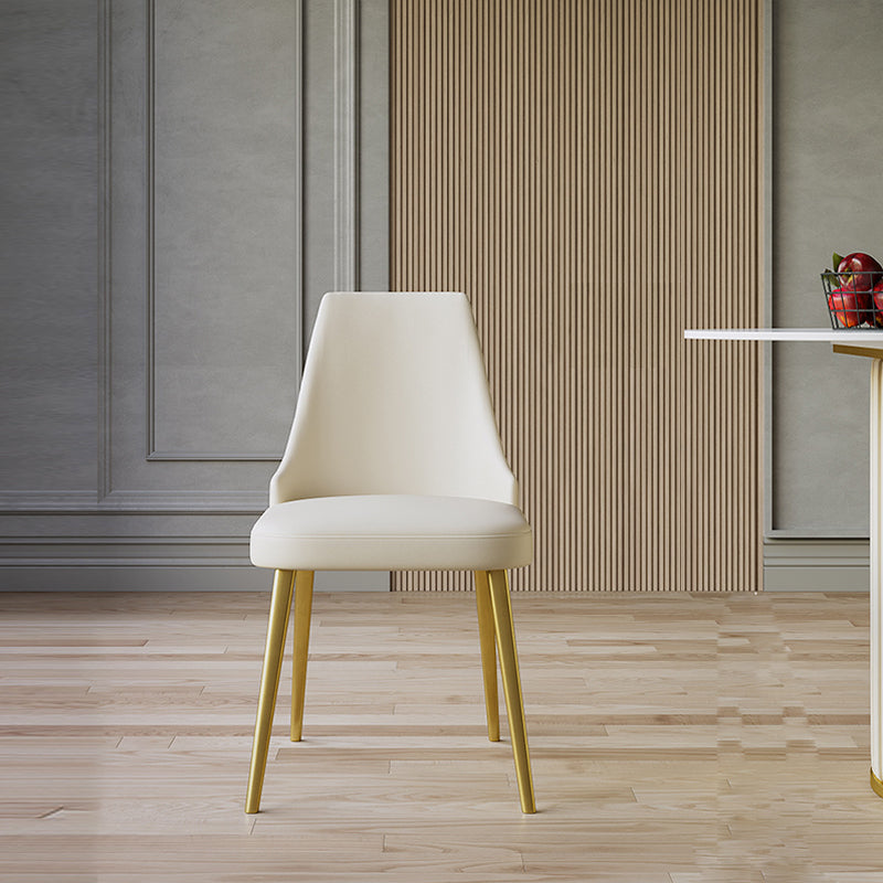 Lodi High-fiber Leather Dining Chairs 16.14"D (with 2 chairs)