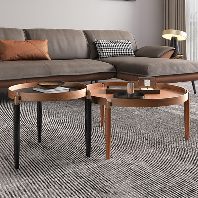 Capri  Carbon Steel Coffee Tables 31.49''D+19.68''D