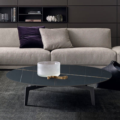 Bergamo Marble Side Table 19.68''D
