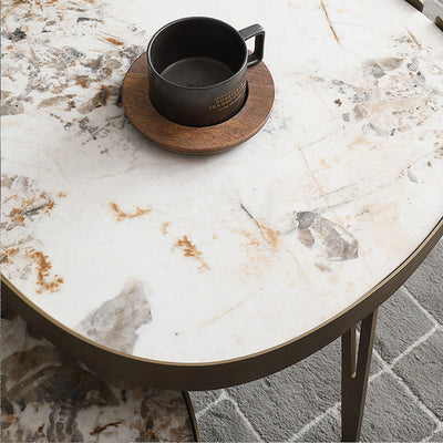 Brescia Slate Coffee Tables 43.31''D+21.65''D