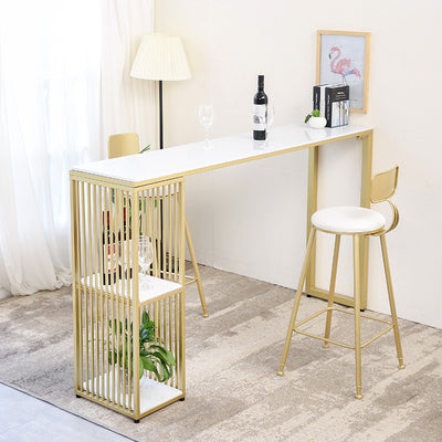 Enna Marble Bar Table 62.99"