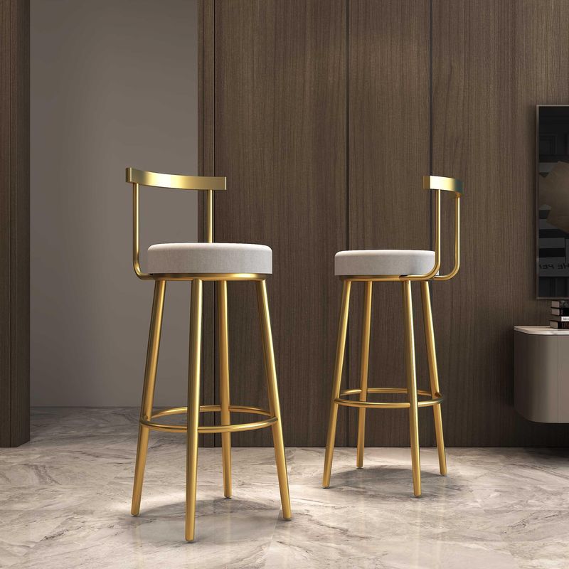 Belluno Golden Bar Chair 33.86"H