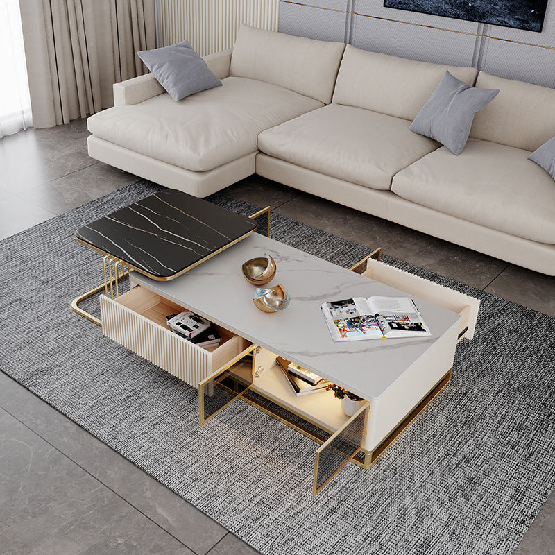Elba Slate Coffee Table 27.55"D+51.18"D