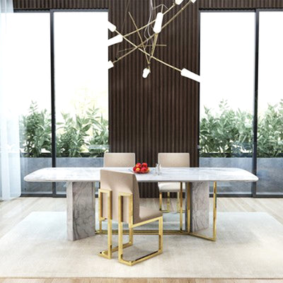 Alassio Marble Dining Table 70.86"D