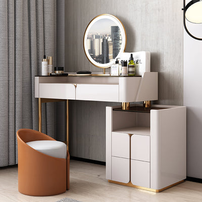 Formia Solid Wood Makeup Vanities 39.37"D+23.62"D