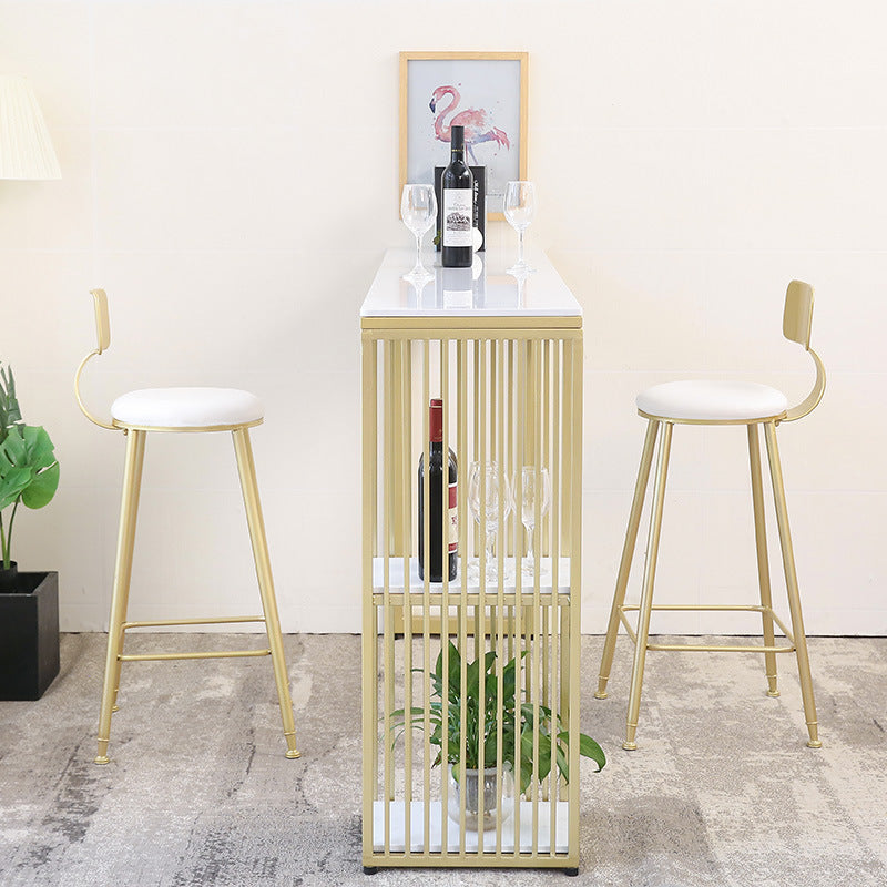 Enna Marble Bar Table 62.99"