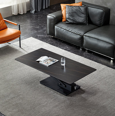 Bergamo Black Composite Desktop Coffee Table 51.18"D