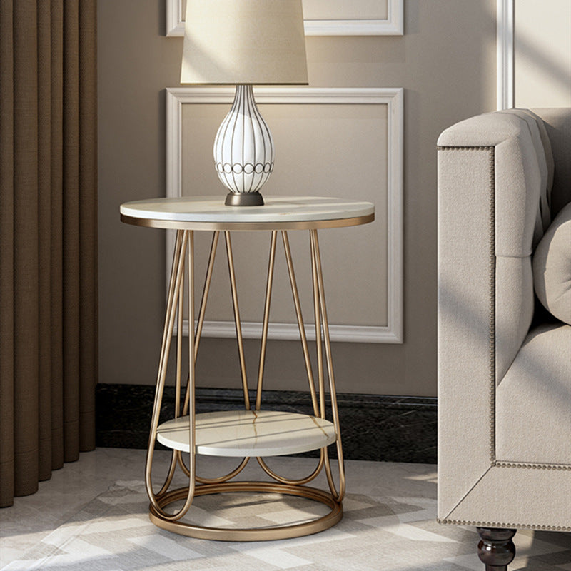 Bergamo Black Slate Side Table 19.68"D