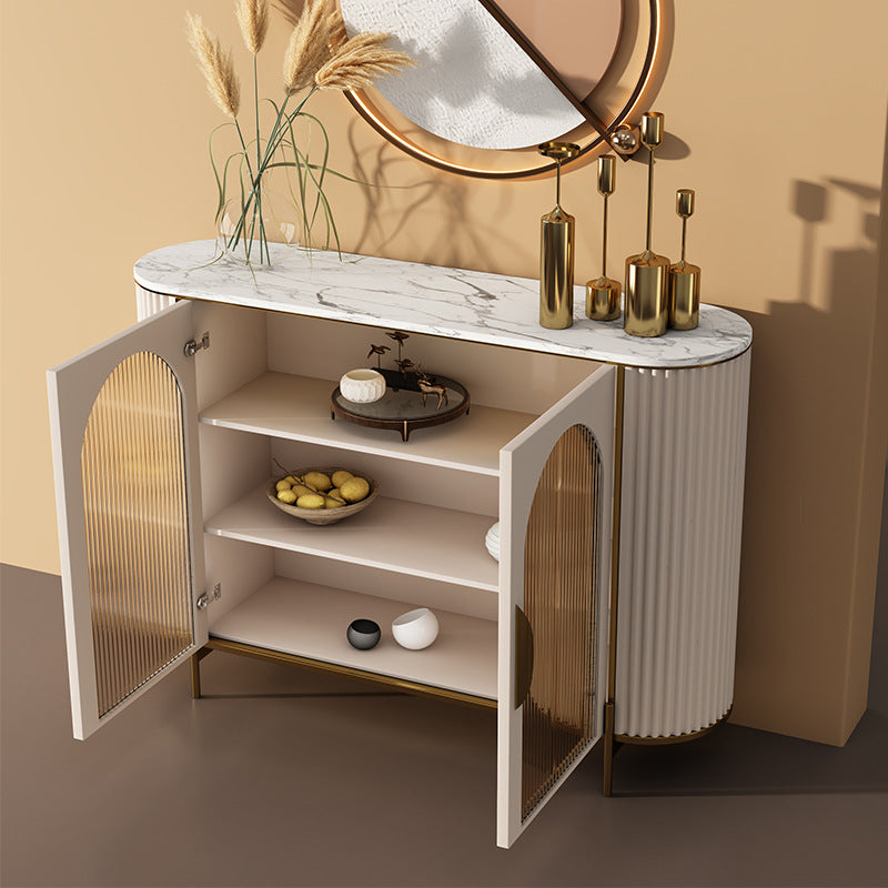 Faenza Glass Marble Locker 39.37"D