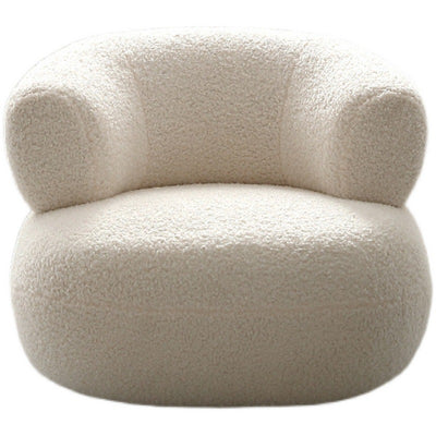 Palerm White Sherpa Lamb Single Sofa 34.25"D
