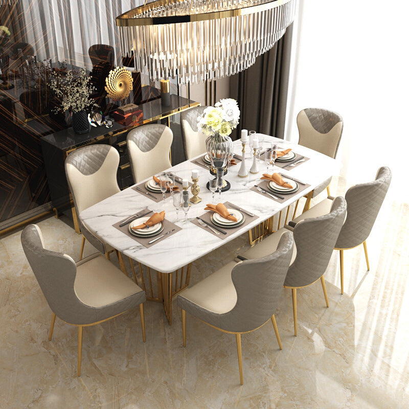Bologna Beige PU Leather Dining Chair 18.50"D (with 2 chairs)