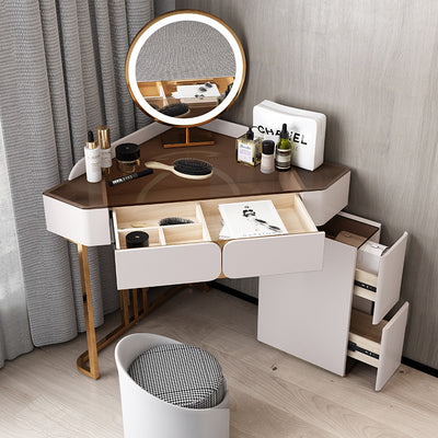 Formia Solid Wood Makeup Vanities 41.73"+23.62"D