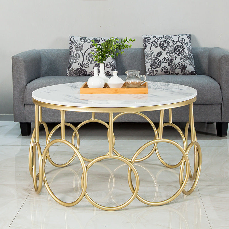 Bologna Black Marble Coffee Table 31.49"D
