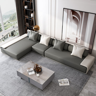 Belluno Grey Technology Cloth Sofa 141.73"D