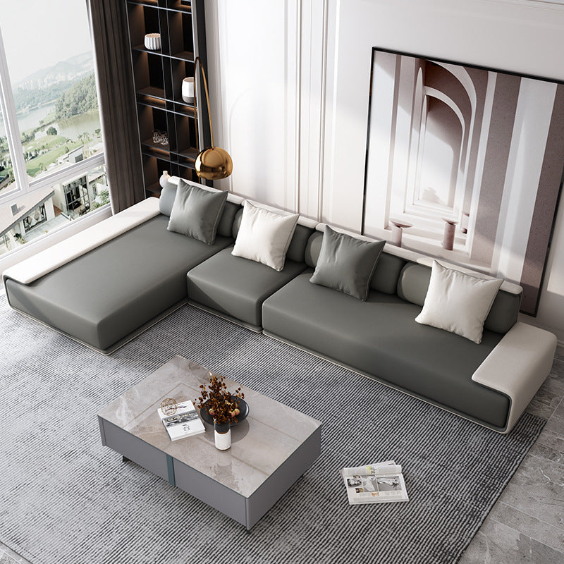 Belluno Grey Technology Cloth Sofa 141.73"D