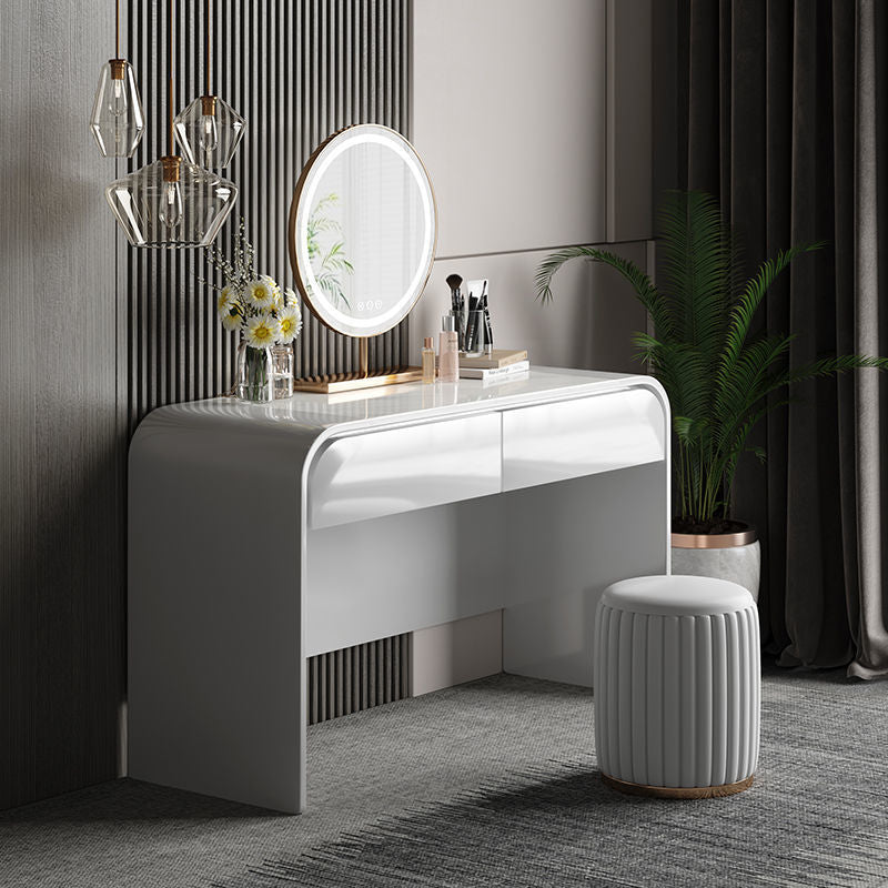 Imperia Beige Leather Makeup Vanities 39.37"D