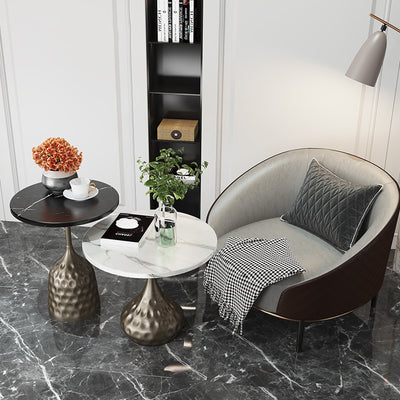 Brescia Slate Side Table 15.74''D+19.68''D