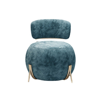 Naples Blue Corduroy Velvet Chair 34.82"D