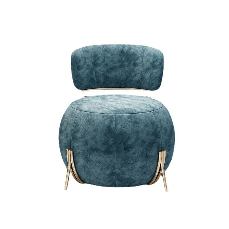 Naples Blue Corduroy Velvet Chair 34.82"D