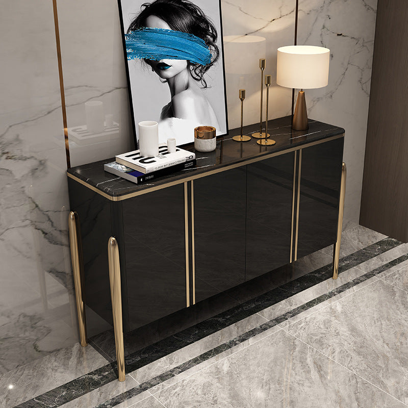 Frosinone Black Solid Wood Sideboard 47.24"D