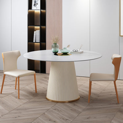 Oristano Leather Dining Chairs 19.68"D (with 2 chairs)