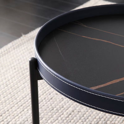 Slate Coffee Tables 31.49''D+19.68''D