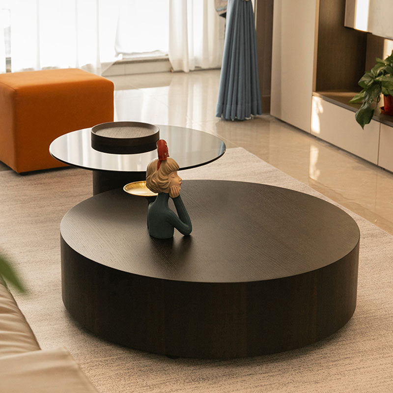 Segrate Grey MDF Coffee Table 23.62"D+35.43"D