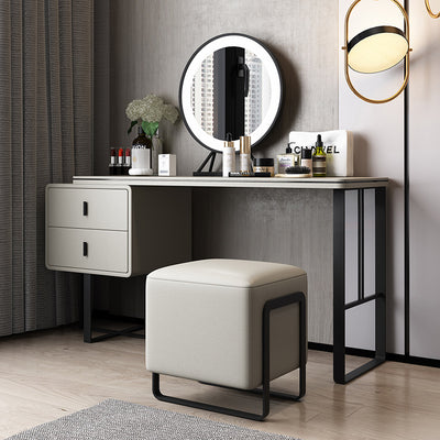 Formia Beige Solid Wood Makeup Vanities 47.24"D